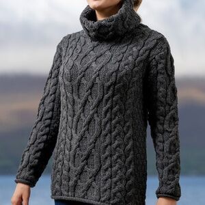Cable Knit Turtleneck by Aran Sweater Market